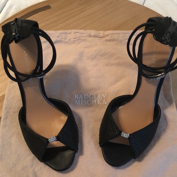 Badgley Mischka Shoes - Badgley Mischka Black ankle strap heels